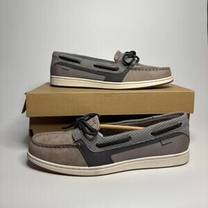 Sperry Women's Starfish Pin Perforated Boat Shoes in Grey